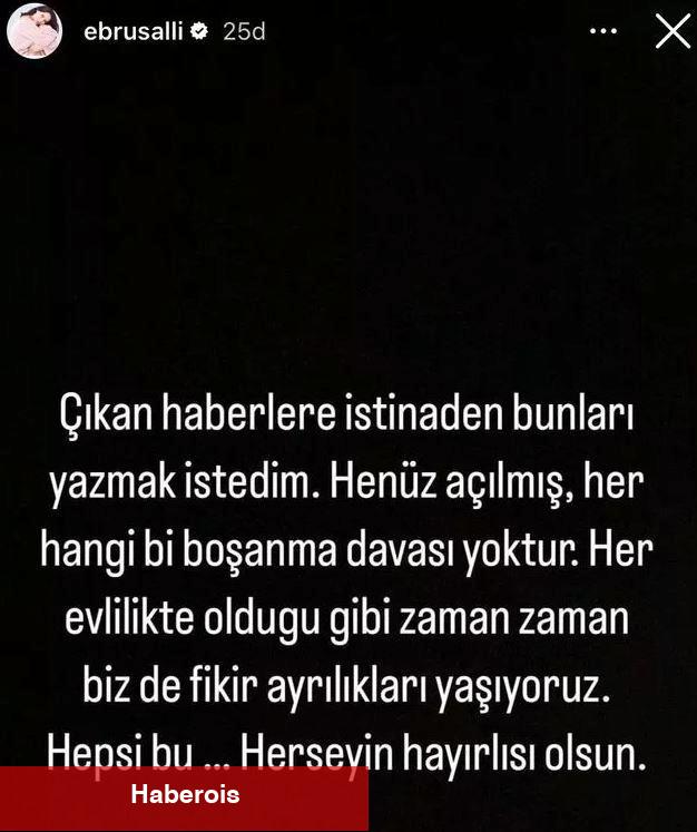 Ebru şallı ve eşi Uğur Akkuş boşanıyor mu? Şallı ve Akkuş cephesinden farklı başka açıklama