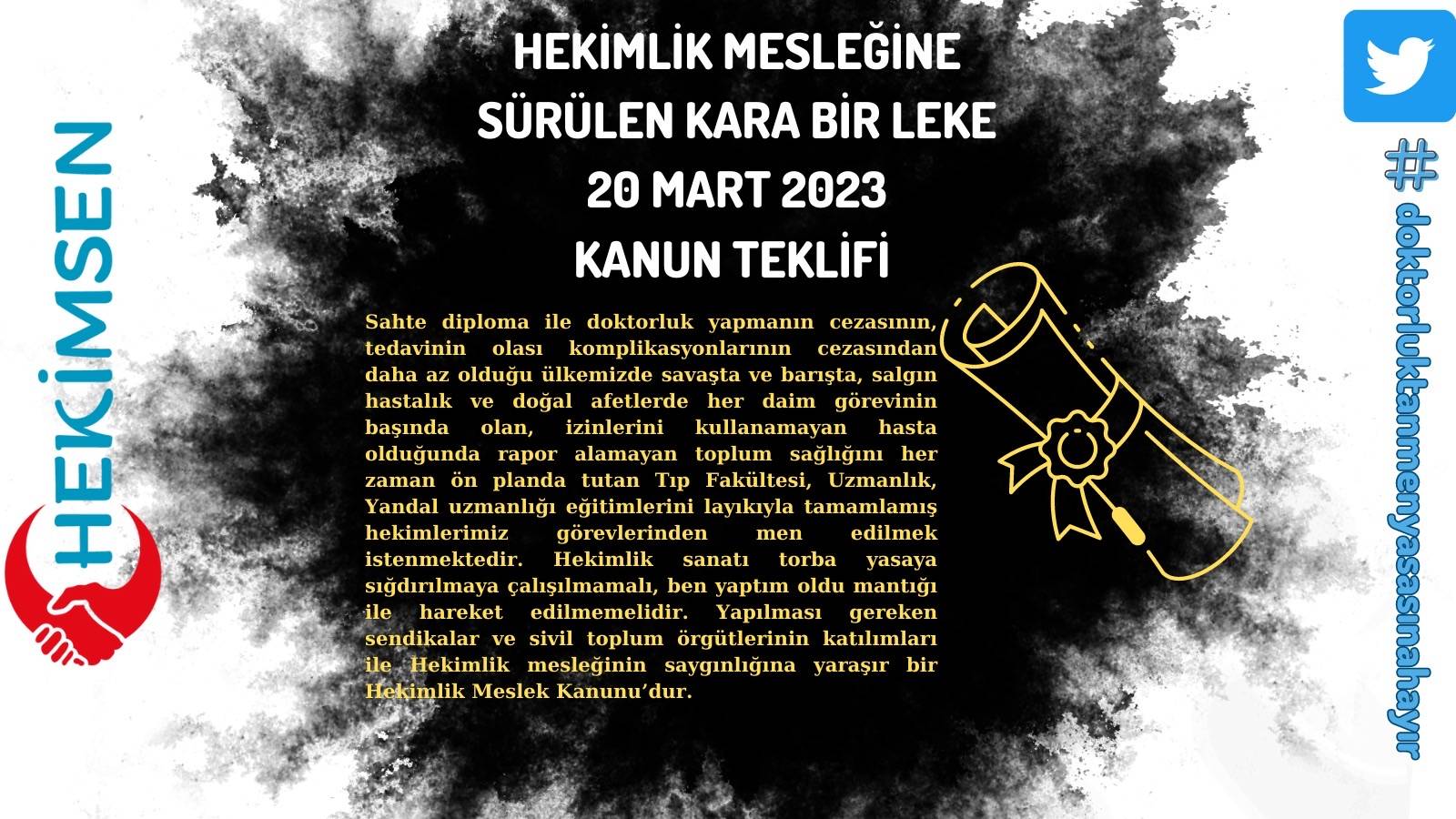 Hekimsen: Kanun Teklifi Çekilmezse Sendikal Hareketlere Başlayacağız!