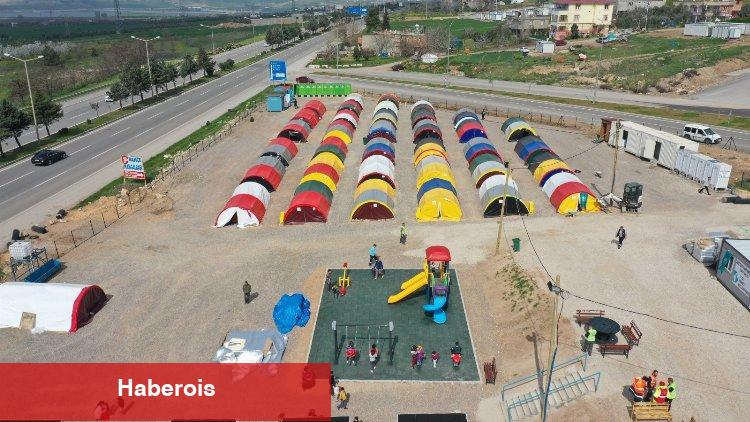 İzmit'in Kahramanmaraş'taki 'çadırkent'inde ömür başladı