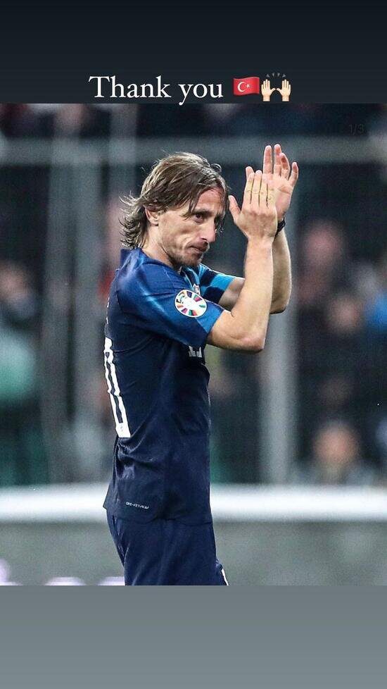 Modric'ten teşekkür iletisi