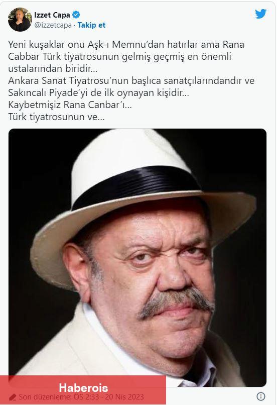 Aşkı Memnu'nun Süleyman Efendisi Rana Cabbar hayatını kaybetti! Cenaze programı belirli oldu