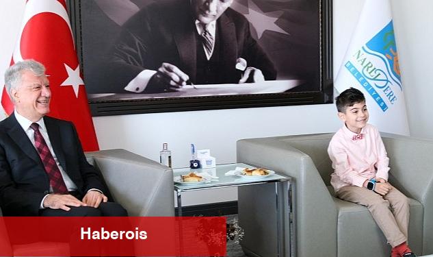 Başkan Engin, 23 Nisan'da Koltuğu Minik Kerem'e Devretti - Haberois Başkan Engin, 23 Nisan'da Koltuğu Minik Kerem'e Devretti