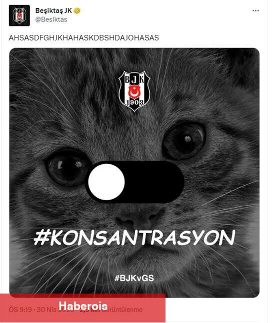 Beşiktaş'tan derbi zaferi sonrası paylaşımlar