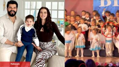 Burak Özçivit ve Fahriye Evcen'in oğulları Karan'dan 23 Nisan kutlamalarına özel gösteri!