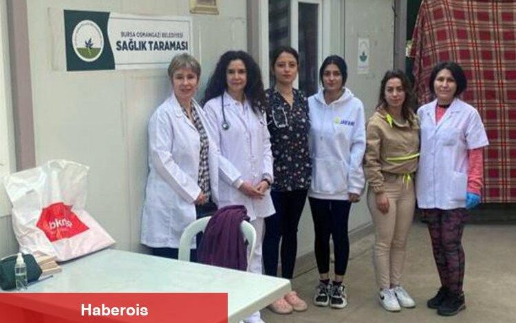 Bursa Osmangazi’den afet bölgesinde sağlık taraması - Haberois Bursa Osmangazi’den afet bölgesinde sağlık taraması