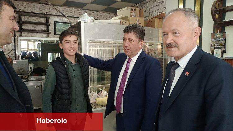CHP'li aday adayları Pazaryeri'nde kendilerini tanıttı
