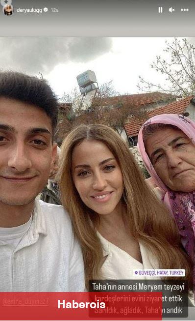 Derya Uluğ unutmadı! Sarsıntıda hayatını kaybeden Taha Duymaz ismine...
