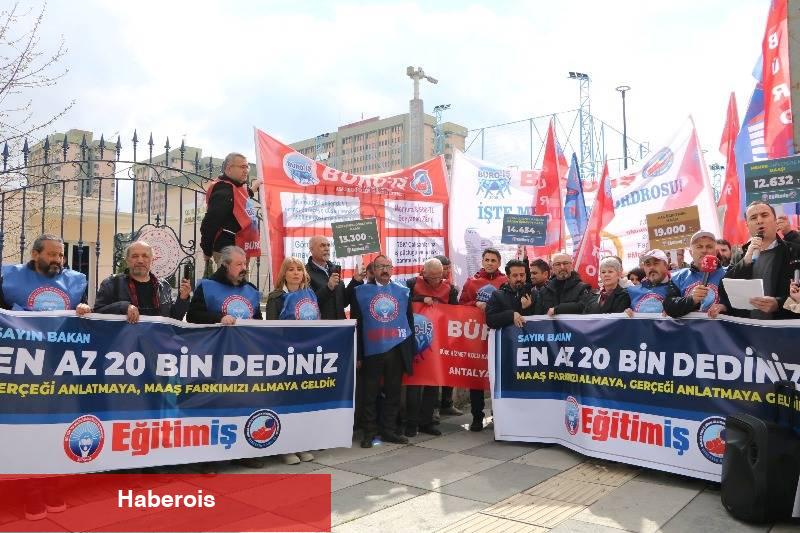 Eğitim İş “Yaşattığınız Sefaleti Örtecek Kadar Büyük Bir Palavra Yok!” - Haberois Eğitim İş “Yaşattığınız Sefaleti Örtecek Kadar Büyük Bir Palavra Yok!”