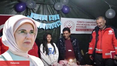 Emine Erdoğan konteyner kentte tanıştığı Sude'ye doğum günü sürprizi yaptı!