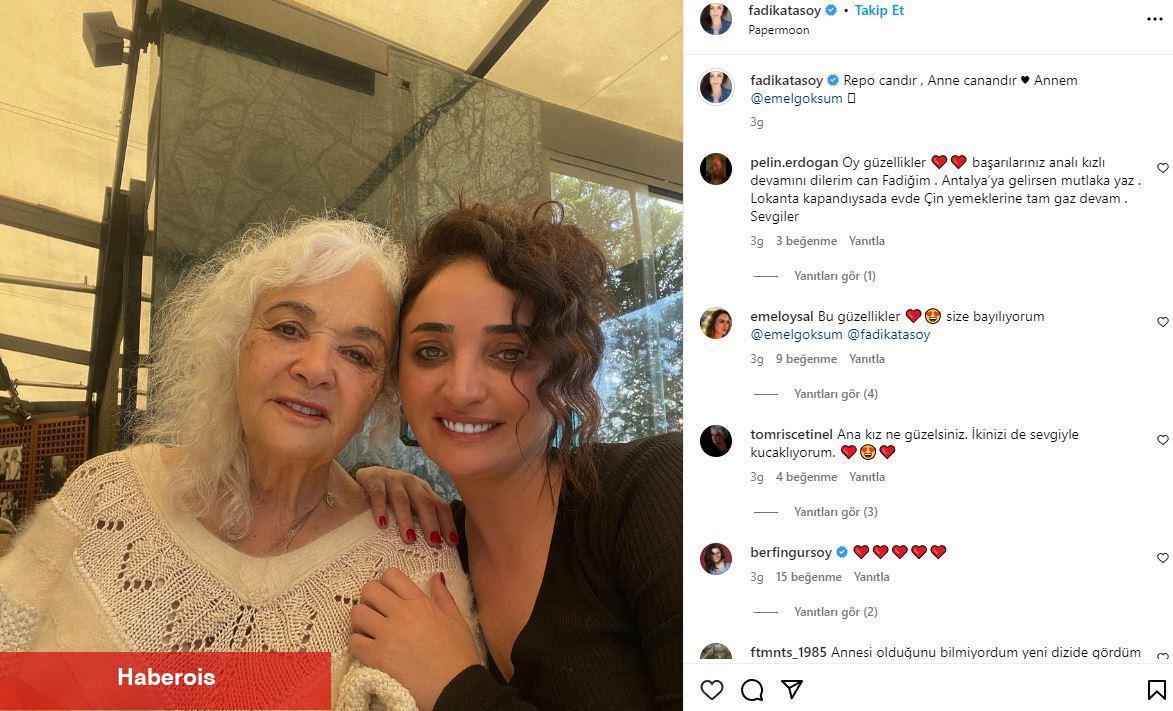 Fadik Sevin Atasoy'un annesi ile paylaşımı büyük ilgi gördü! Atasoy annesi Emel Göksu ile...