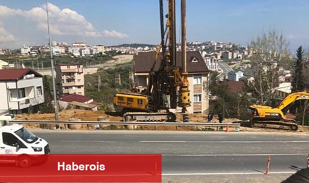 Feribot yolu üstgeçidinde kazıklar çakılmaya başlandı - Haberois Feribot yolu üstgeçidinde kazıklar çakılmaya başlandı