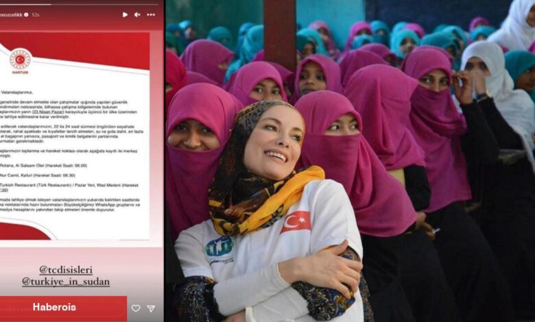 Gamze Özçelik Sudan'daki Türk vatandaşlarının tahliyesiyle ilgili paylaşım yaptı - Haberois Gamze Özçelik Sudan'daki Türk vatandaşlarının tahliyesiyle ilgili paylaşım yaptı