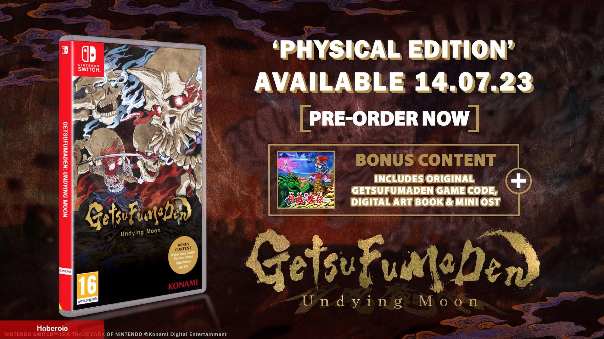 GetsuFumaDen: Undying Moon, 14 Temmuz'da fizikî sürümle birlikte Switch'e geliyor!