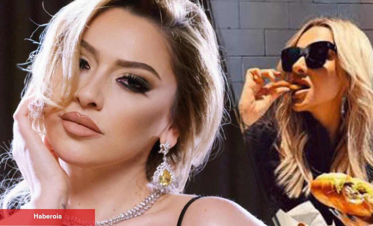 Hadise 'Feryat' dedi! Birinciliğini hamburger yiyerek...