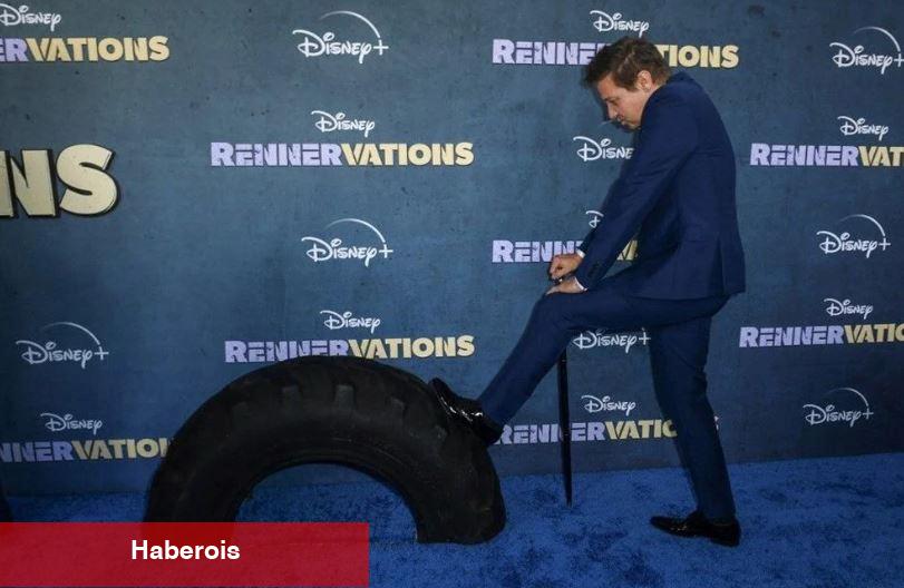 Kar küreme aracının altında kalan Jeremy Renner'dan kırmızı halı sürprizi!