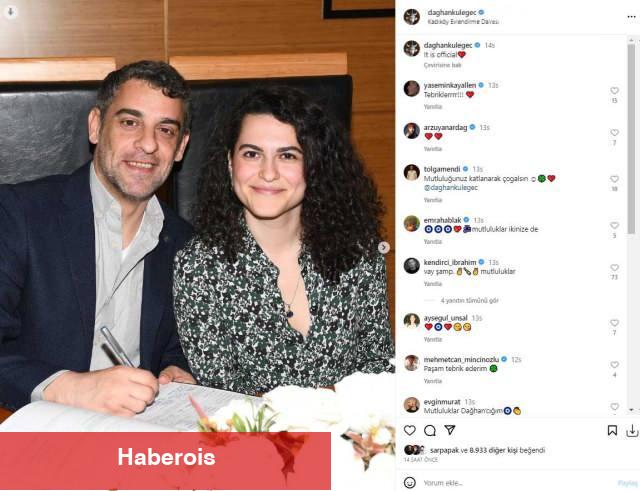 Kavak Yelleri'nin Efe'si Dağhan Külegeç'ten müjdeli haber! Tuğba Aytaş ile evlendi