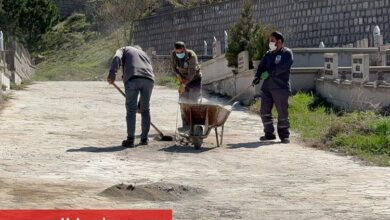 Kayseri Melikgazi'de mezarlıklar bayrama hazırlanıyor