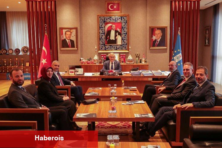 Kütahya'da AK Partili vekil adaylardan Başkan Işık'a ziyaret