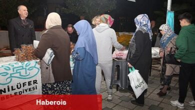 Nilüfer Belediyesi'nden kandil simidi ikramı