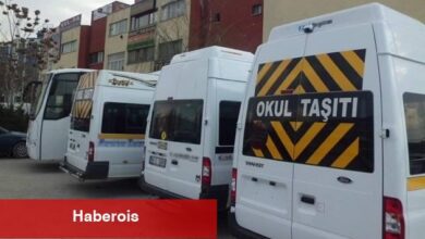 Öğrencileri Taşıyan Araç Yandı !