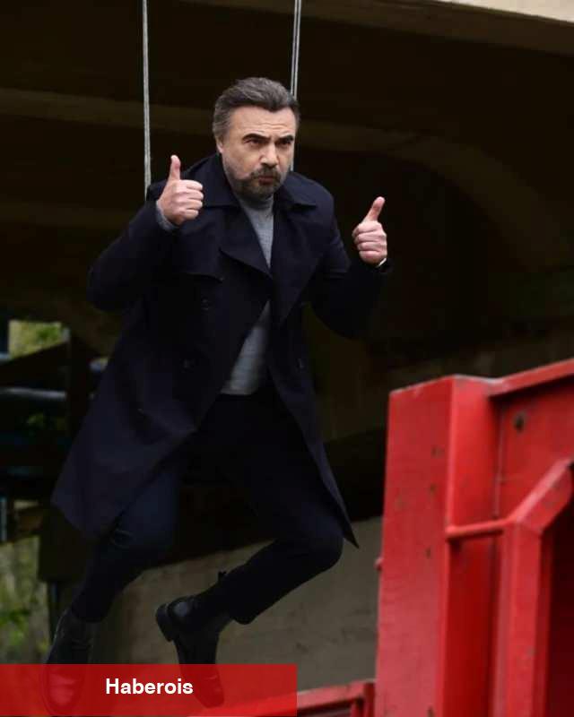 Oktay Kaynarca kendi işini kendi gördü: Dublör kullanmadı 30 metreden atladı!
