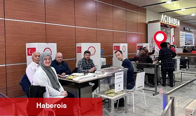 Sabiha Gökçen Havalimanı'nda oy verme işlemi başladı - Haberois Sabiha Gökçen Havalimanı'nda oy verme işlemi başladı