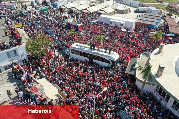 Samandağ'da Akşener ve İmamoğlu'na sevgi seli