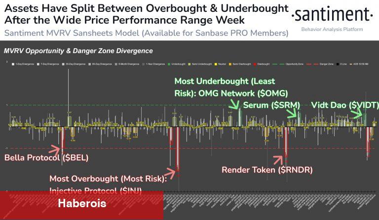 Santiment: Bu 3 Altcoin Fırsat Alanında! Bunlar ise Riskli!