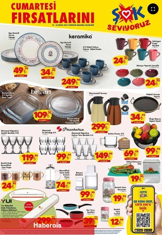ŞOK 15-18 Nisan 2023 aktüel eserler kataloğu: Bu hafta ŞOK market indirimli eserler neler?