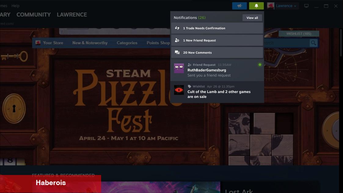 Steam için yeni oyun içi arayüz güncellemesi geliyor! Şu anda beta kademesinde
