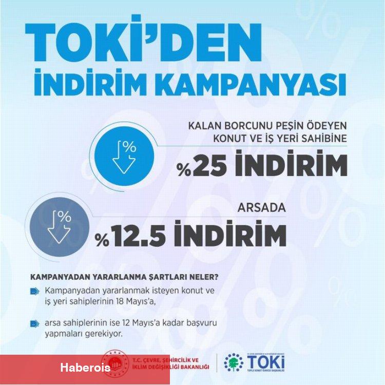 TOKİ'den indirim kampanyası... 24 Nisan'da başlıyor