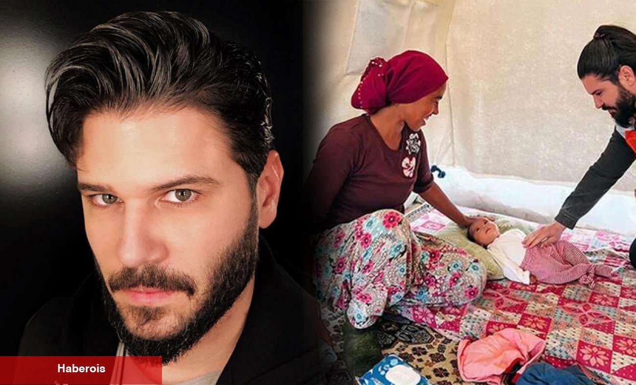 Tolgahan Sayışman Ramazan Bayramını zelzele bölgesinde geçirdi!