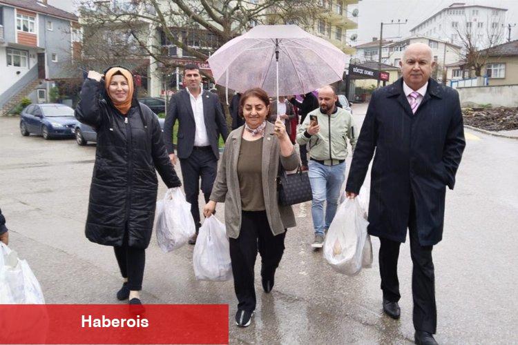 YETERLİ Partili Yüksel Ercan’ı sağanak yağış da durduramadı