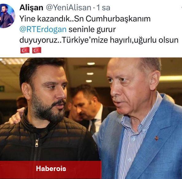 Alişan'dan alkış toplayan Lider Erdoğan paylaşımı: Seninle gurur duyuyoruz!