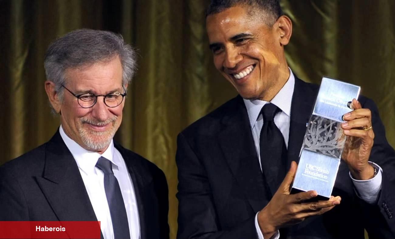 Amerikalı direktör Steven Spielberg ABD eski lideri Barack Obama ile buluştu
