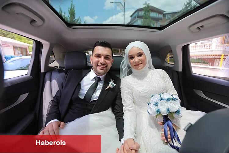 "Anadolu kırmızısı" TOGG gelin arabası oldu!