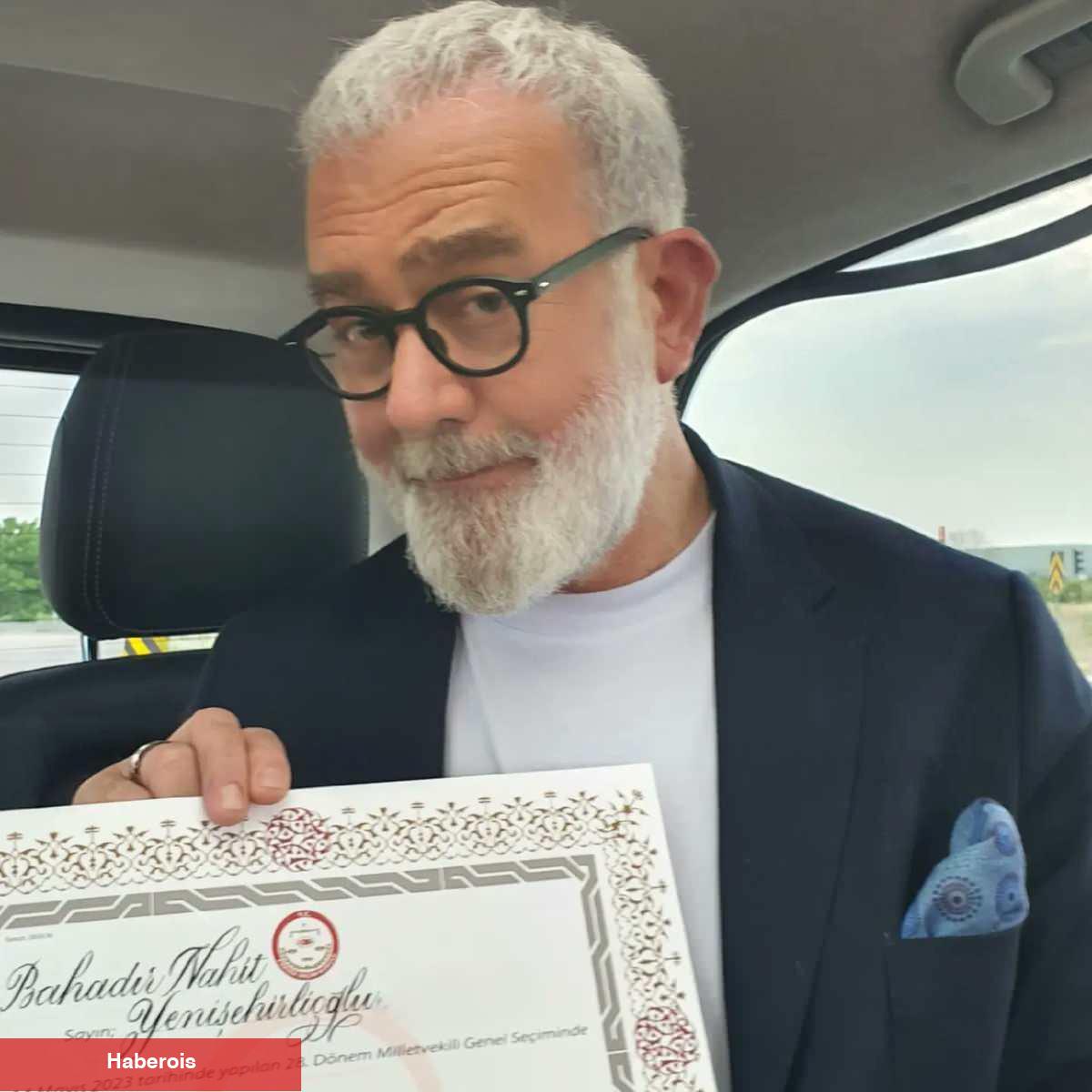 Bahadır Yenişehirlioğlu milletvekilliği mazbatasını aldı