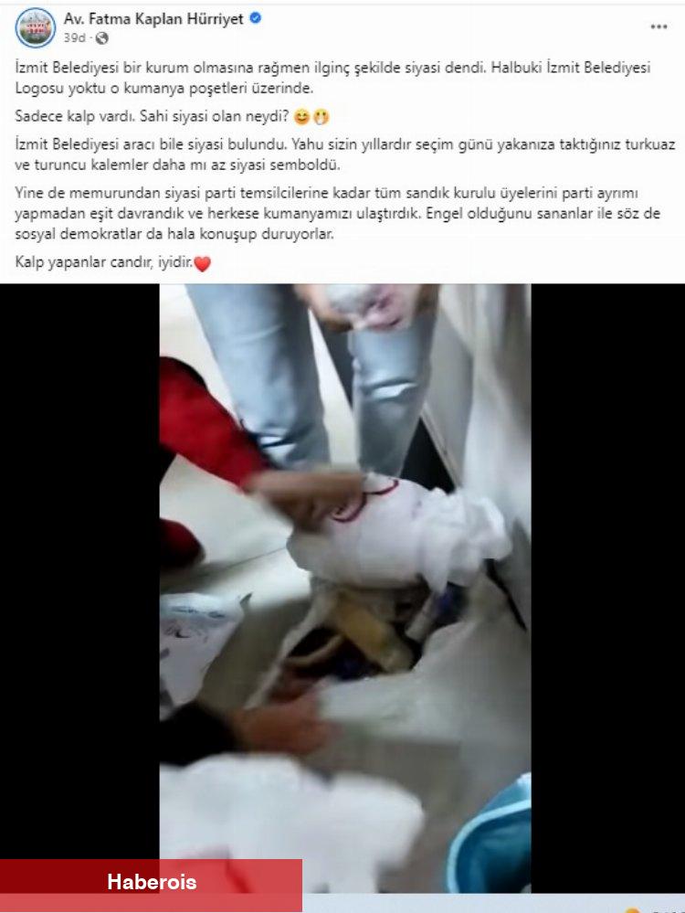 Başkan Hürriyet’ten kalpli kumanya poşetlerine siyasi diyenlere yanıt
