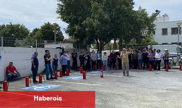 Bodrum Belediye AŞ personeline yangın müdahale konularında eğitim verildi