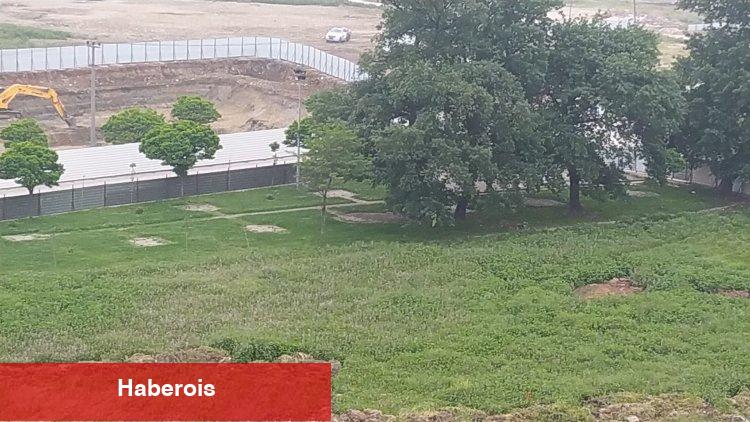 Bursa'da deprem toplanma alanı bir gecede inşaat sahasına çevrildi!