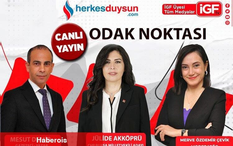 CHP Bursa Milletvekili adayı Jülide Akköprü 'Odak Noktası'nda (CANLI) - Haberois CHP Bursa Milletvekili adayı Jülide Akköprü 'Odak Noktası'nda (CANLI)