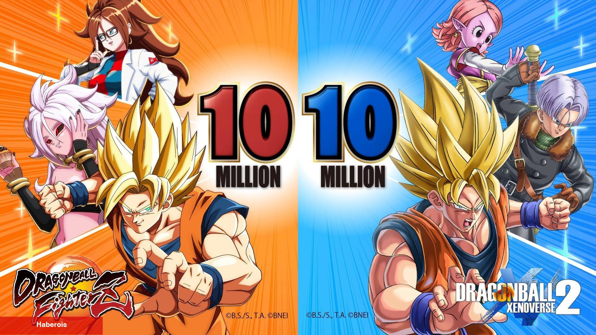 Dragon Ball FighterZ ve Dragon Ball Xenoverse 2 satışları 10 milyona ulaştı
