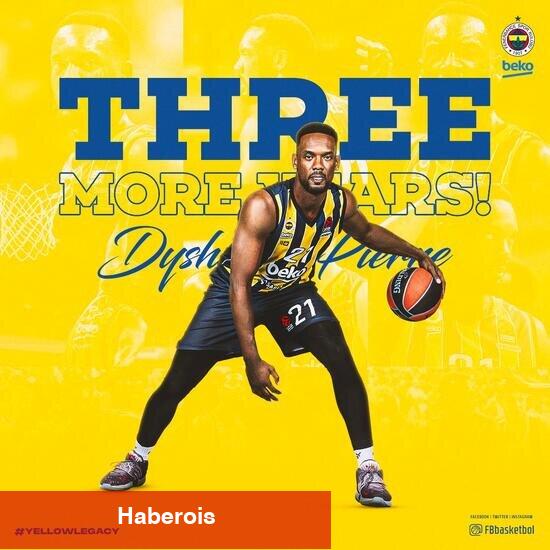 Dyshaywn Pierre 3 yıl daha Fenerbahçe Beko'da