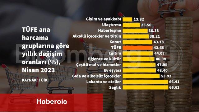 Grafiklerle Nisan enflasyonu