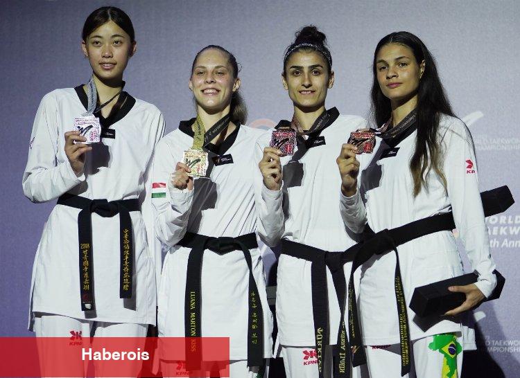 Hatice Kübra yine gururlandırdı