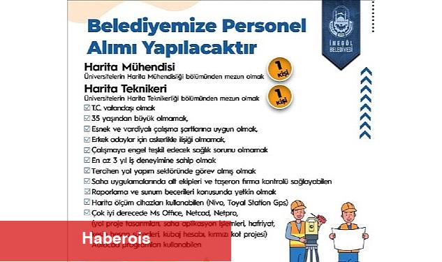 İnegöl Belediyesi Mühendis Ve Tekniker Alımına Çıkıyor - Haberois İnegöl Belediyesi Mühendis Ve Tekniker Alımına Çıkıyor
