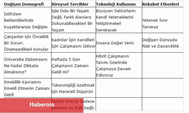 İş Gücü Trendleri Raporu'nda çarpıcı veriler ortaya çıktı... Nüfus yaşlanmasının iş hayatına etkisi