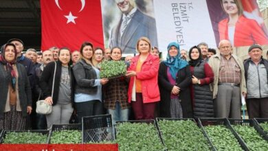 İzmit'ten çiftçiye 2 milyonluk fide desteği
