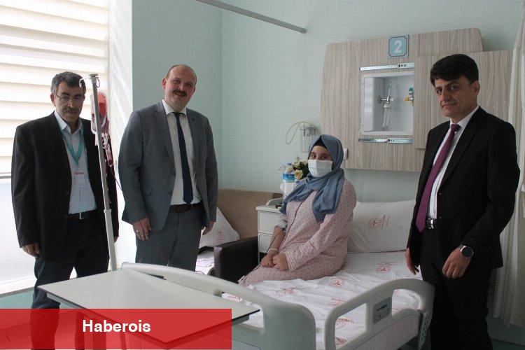 Kasıktan anjiyo yöntemi ile şifa buldu