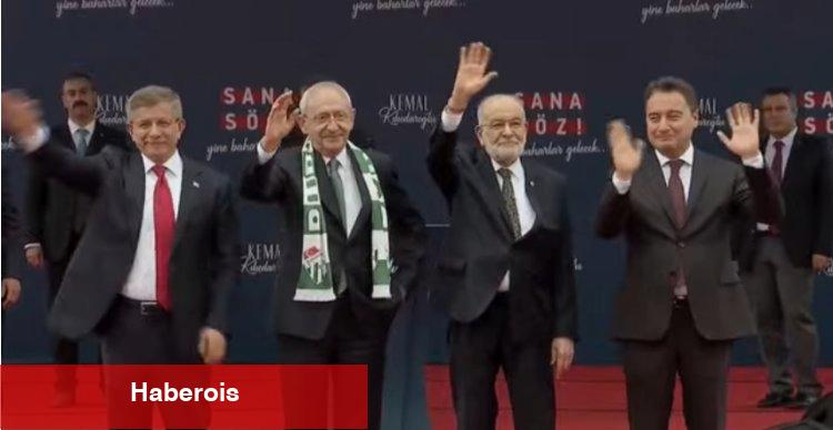 Kılıçdaroğlu ve 3 lider mesajlarını Bursa'dan verdiler... Yiye yiye doymadılar!